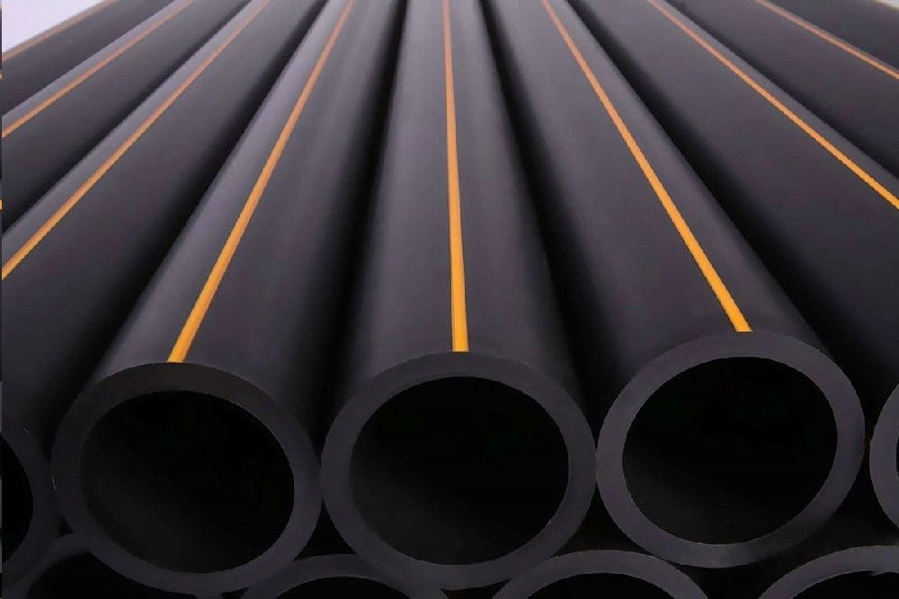 Pipes made of polyethylene, in which PE100 is used