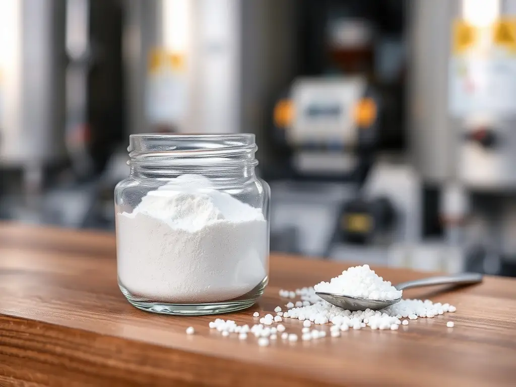A visual representation of PVC powder, emphasizing its fine consistency and purity, reflecting Behdad Plast's commitment to providing top-grade polymer materials.